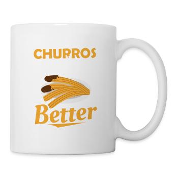 Churros Make Everything Better Latin Pastry Food D - Mug - white - Right