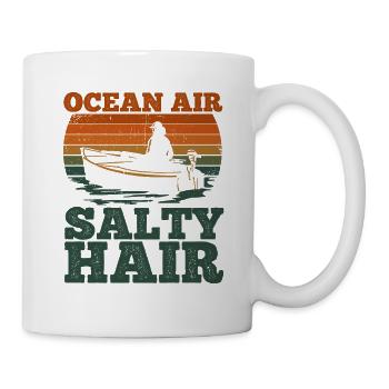 Segelboot Kapitän Spruch Zum Segeln - Tasse - Weiß - Rechts