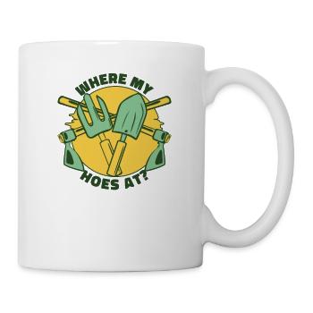 Où mes houes au jardin horticole - Mug blanc - blanc - Droite