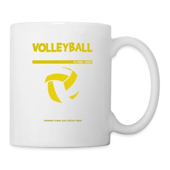 Joueurs de volleyball Entraîneurs Fans Sports d’équipe - Mug blanc - blanc - Droite
