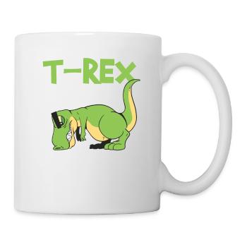 T-Rex déteste les joueurs de volleyball athlètes sports de loisir - Mug blanc - blanc - Droite