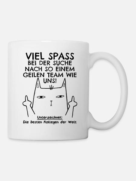 Jobwechsel Neuer Job Abschied Abschiedsgeschenk - Tasse - Weiß