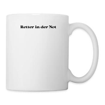 Feuerwehr - Retter in der Not - Tasse - Weiß - Rechts