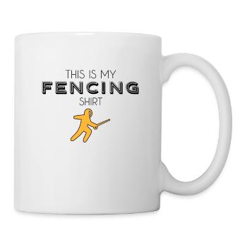 Chemise d’escrime - Mug blanc - blanc - Droite