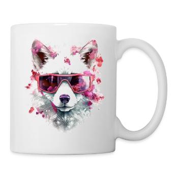 Fuchs Tierliebhaber Geschenk Wildtier Tier Motiv - Tasse - Weiß - Rechts