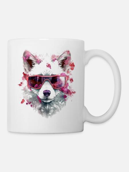 Fox Animal Lover Gift Motif animal sauvage - Mug blanc - blanc