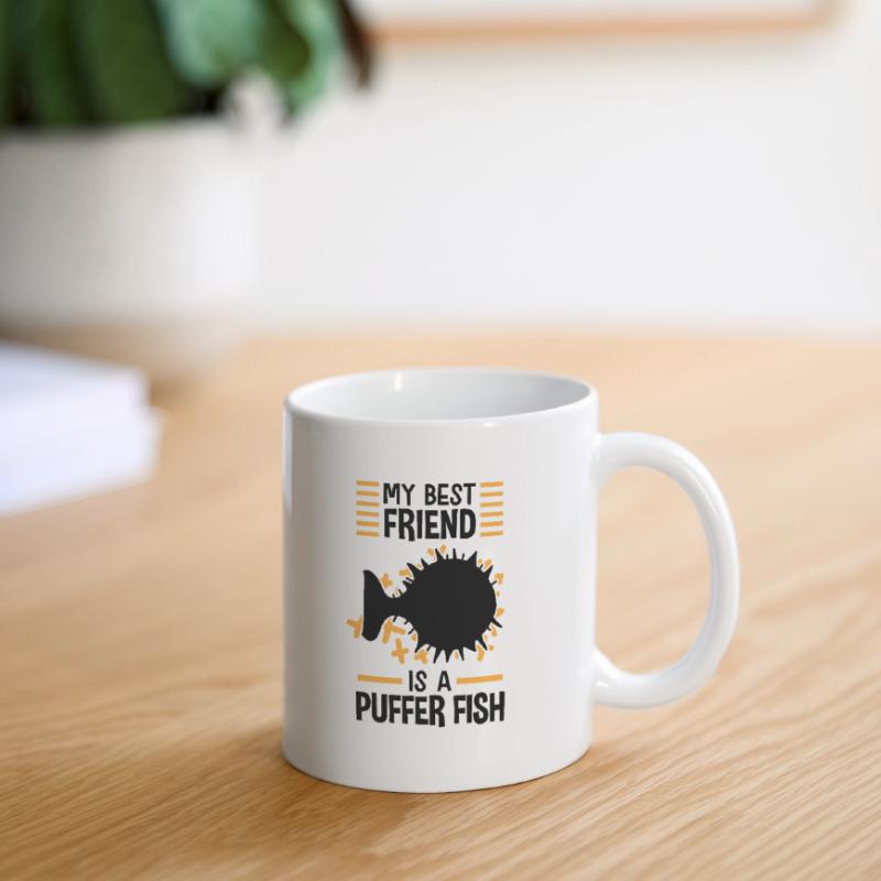 Le poisson-globe est mon ami Poisson-globe géant Mug blanc