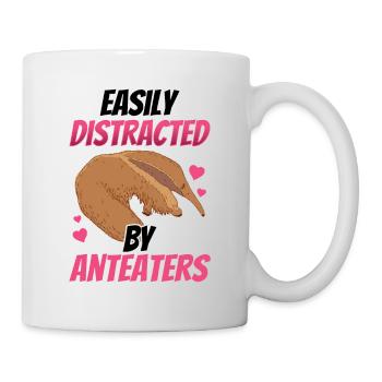Distracted by anteater ant-eaters - Mug - white - Right