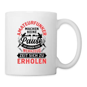 Les radioamateurs ne prennent pas de pause Radioamateur - Mug blanc - blanc - Droite