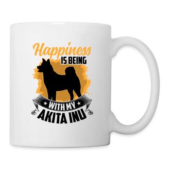 Akita Inu vous rend heureux Akita Inu japonais - Mug blanc - blanc - Droite