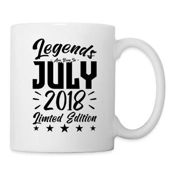 Naissance En Juillet 2018. Cadeau d'anniversaire. - Mug blanc - blanc - Droite