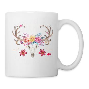 Ersatz Dirndl Schwangerschaft Umstandsdirndl Shirt - Tasse - Weiß - Rechts