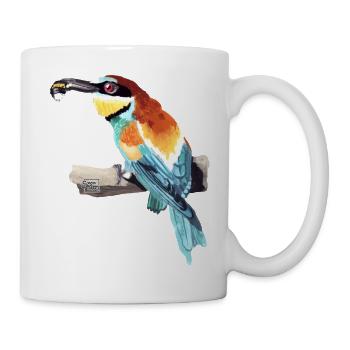 Bienenfresser Paar Teil 2 - Tasse - Weiß - Rechts