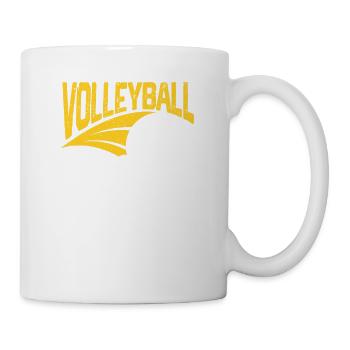 Volleyball Papa Lustig Mannschaftssport Spieler - Tasse - Weiß - Rechts