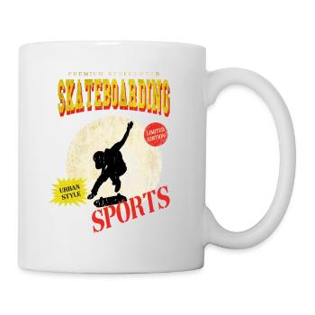 Skateboarding Skate Skater Skateboard Sk8 Vintage - Tasse - Weiß - Rechts