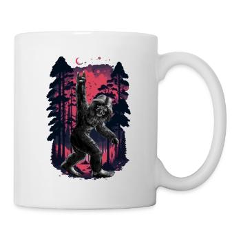 Forest Swagger: Bigfoot's Cool Camouflage - Tasse - Weiß - Rechts