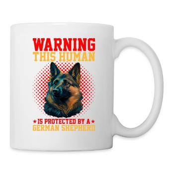 This Human Is Protected By A German Shepherd 12 - Mug - white - Right