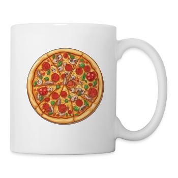 Great delicious pizza - Mug - white - Right