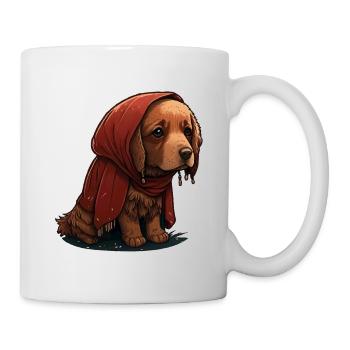 Chien mignon et triste - Mug blanc - blanc - Droite