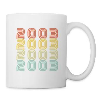 2003 Vintage Retro Cadeau D'anniversaire 2003 - Mug blanc - blanc - Droite
