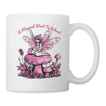 Retour à l’école 1ère année Filles Petite Fée - Mug blanc - blanc - Droite