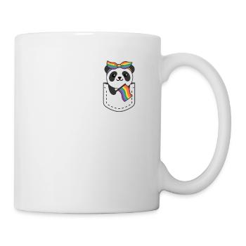 Rainbow Panda Flag Pride LGBTQ Cute Pandas - Mug - white - Right