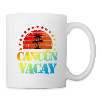 Vacances à Cancun - Mug blanc - blanc - Droite