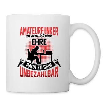 Amateurfunker sein ist eine Ehre Funkamateur - Tasse - Weiß - Rechts