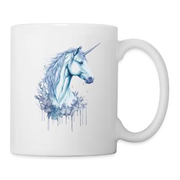 Ein bezauberndes Aquarell-Einhorn - Tasse - Weiß - Rechts