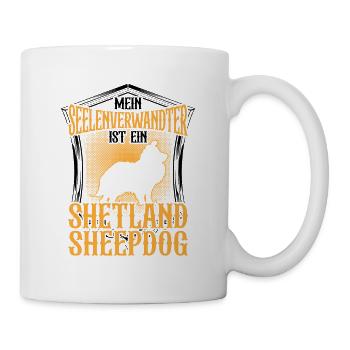 Shetland Sheepdog ist mein Seelenverwandter - Tasse - Weiß - Rechts