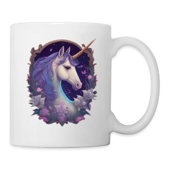 Licorne gothique Poney Magique Cheval Enchanteur - Mug blanc - blanc - Droite