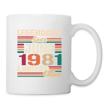 Légendaire Juin 1981 Edition Limitée Juin 1981 - Mug blanc - blanc - Droite