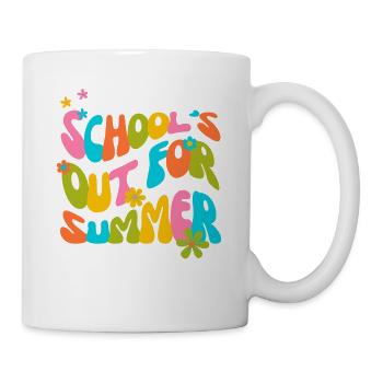 Lustige Lehrerferienschule ist für den Sommer aus - Tasse - Weiß - Rechts