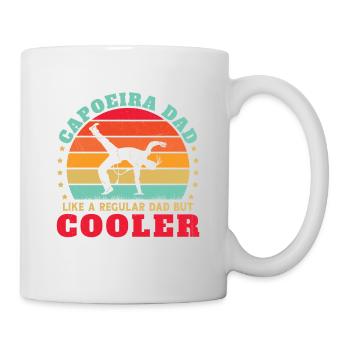 Man Capoeira Papa Vintage Father's Day Gift - Mug - white - Right