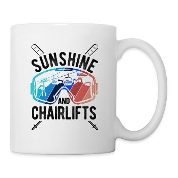 Skiurlaub Spruch Für Ski Skifahrer - Tasse - Weiß - Rechts