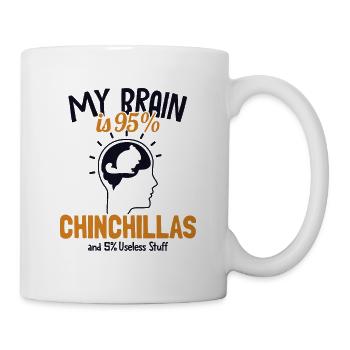 My Brain is 95% Chinchillas Longtail Longhair - Mug - white - Right