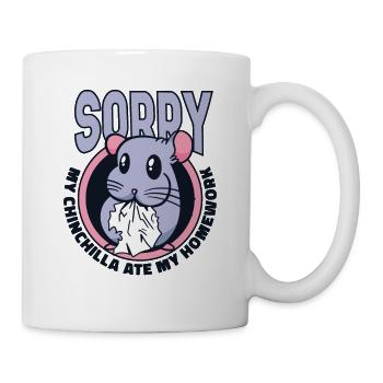 My Chinchilla Are My Homework Longtail Breeder - Mug - white - Right
