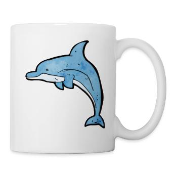 Delfin - für coole Kids - Tasse - Weiß - Rechts