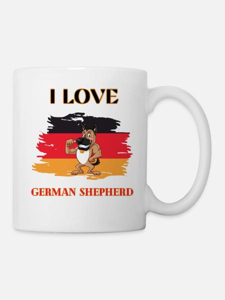 Berger allemand mignon - Mug blanc - blanc