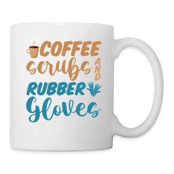 Coffee Scrubs And Rubber Gloves #nurselife 4 - Mug - white - Right