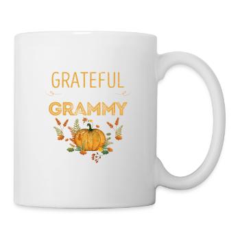 Dankbar Dankbar Gesegnet Grammy Kürbis - Tasse - Weiß - Rechts