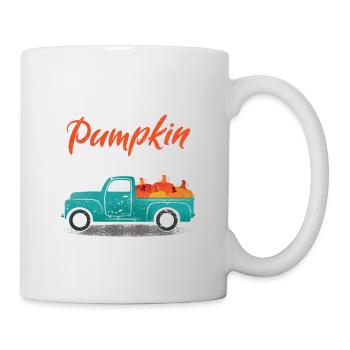 Rencontrez-moi au camion Pumpkin Patch Halloween - Mug blanc - blanc - Droite