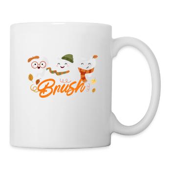 Happy Fall Brush Them All Dental Dentist Squad - Mug - white - Right