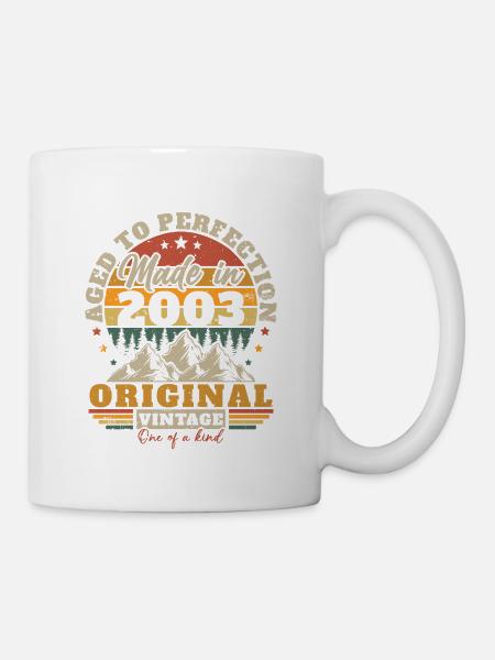 Original 2003 Vintage Rétro Cadeau D'anniversaire - Mug blanc - blanc