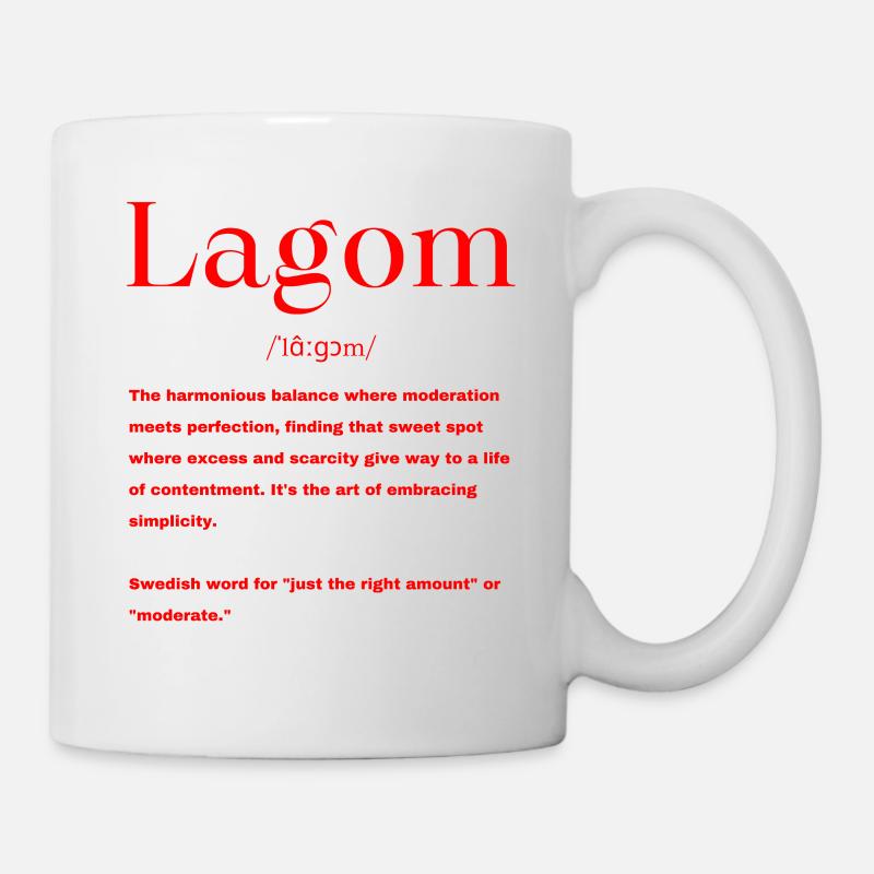 Schwedisch - Tasse - Weiß