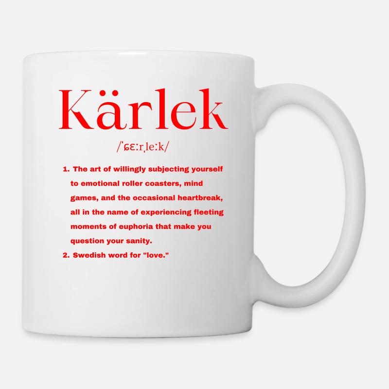 Schwedisch - Tasse - Weiß