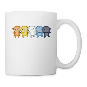 Aroace Flag Pride LGBTQ Cute Monkey - Mug - white - Right
