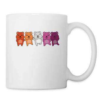 Lesbian Flag Pride LGBTQ Cute Quokka - Mug - white - Right