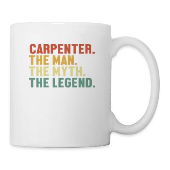 Carpenter Man Myth Legend Carpenter Wood Technician - Mug - white - Right