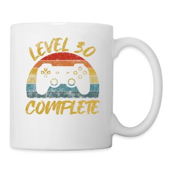 30 Birthday Gamer Niveau 30 Vintage complet - Mug blanc - blanc - Droite